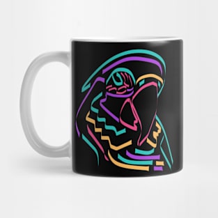 Parrot in monoline style Mug